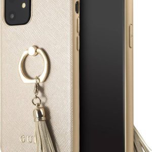 Guess - IPhone Xs Max - Backcase - goud met ring ? Goud / IPhone XS Max