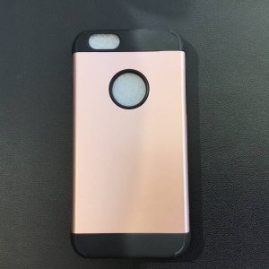 iPhone 6/6S /  Backcase roze met rubber rand