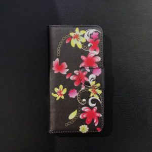 IPhone 6 / 6S - Bookcase - zwart / bloemen ? Iphone 6/6S