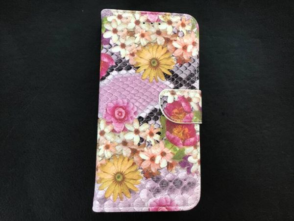 Samsung Galaxy S9 plus  - Bookcase - hoesje - zomer - bloemen - roze - geel ? Samsung S9 plus