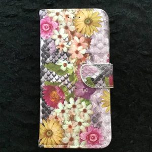 Samsung A6 plus / Bookcase bloemen - roze ? Samsung A6 plus