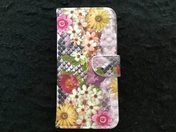 Samsung A6 plus / Bookcase bloemen - roze ? Samsung A6 plus