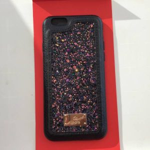 IPhone /  Backcase zwart-glitter-roze ? Iphone 6/6S