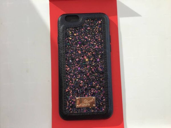 IPhone /  Backcase zwart-glitter-roze ? Iphone 6/6S