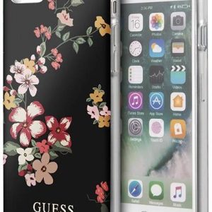 Guess - IPhone 11 - Backcase - zwart / bloemen ? Zwart met bloem / Iphone 11