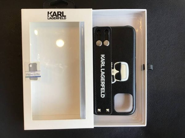 Karl Lagerfeld - iPhone 11 pro - Backcase met handvat - zwart