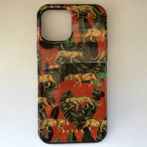 iPhone 12 / 12 pro / Backcase rood - tijger