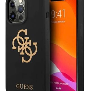 Guess - iPhone 13 pro -  Backcase - zwart-goud