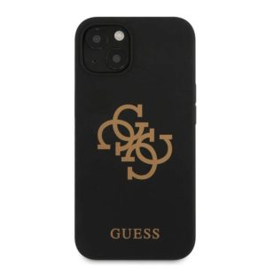 Guess - iPhone 13 mini - Backcase - zwart-goud