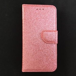 iPhone 7G / 8G - Bookcase - roze / glitter