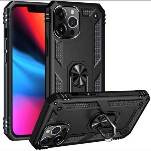 iPhone 12 Pro - TPU magneethouder hoes - zwart