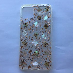 iPhone 11 Pro Max - TPU - hoesje - goud / glitter