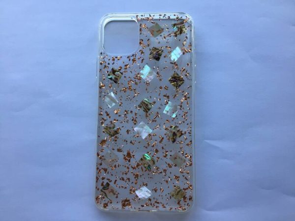 iPhone 11 Pro Max - TPU - hoesje - goud / glitter