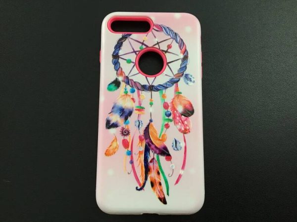 iPhone 7+/8+ # Backcase # hoesje # dromenvanger# roze