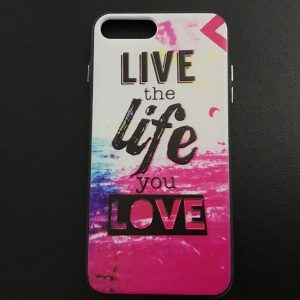 iPhone 7+/8+ # Backcase # hoesje # live life love