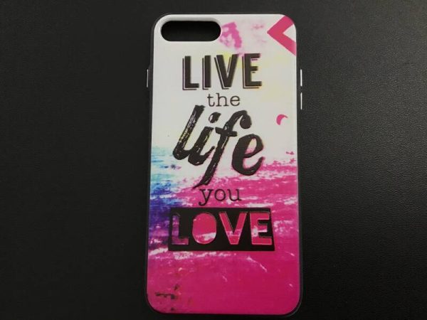 iPhone 7+/8+ # Backcase # hoesje # live life love