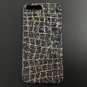 iPhone 7+/8+ # Backcase # hoesje # zwart#glitter