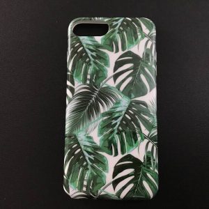 iPhone 7+/8+ # Backcase # hoesje # groen#blad