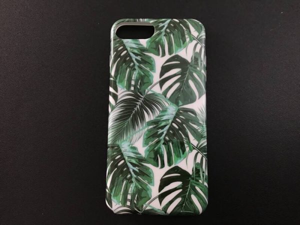 iPhone 7+/8+ # Backcase # hoesje # groen#blad