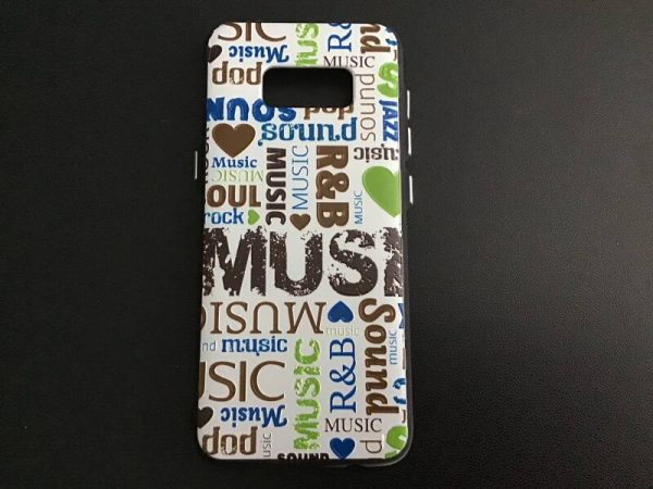 Samsung S8 #backcase #hoesje #muziek