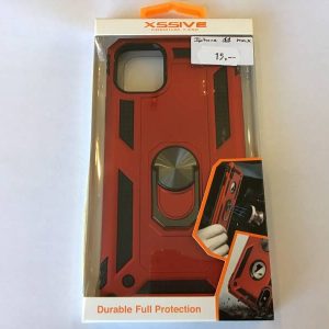 iPhone 11 Pro Max #backcase #hoesje #magneet #ring #rood