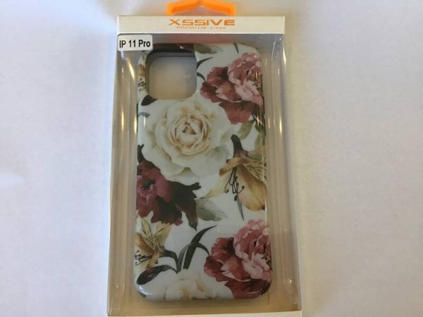 iPhone 11 Pro #backcase #hoesje #roos #roze-wit