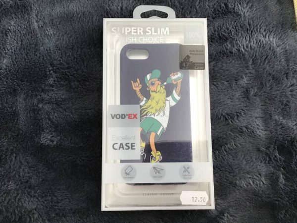 Hoesje slimfit case / iPhone 7/8 / rock -baseball / blauw-groen