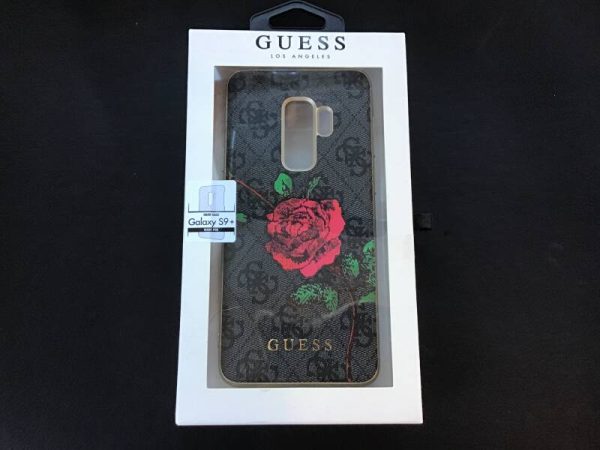 Guess / Backcase / Samsung S9  / hoesje / antraciet rode roos ? Samsung S9