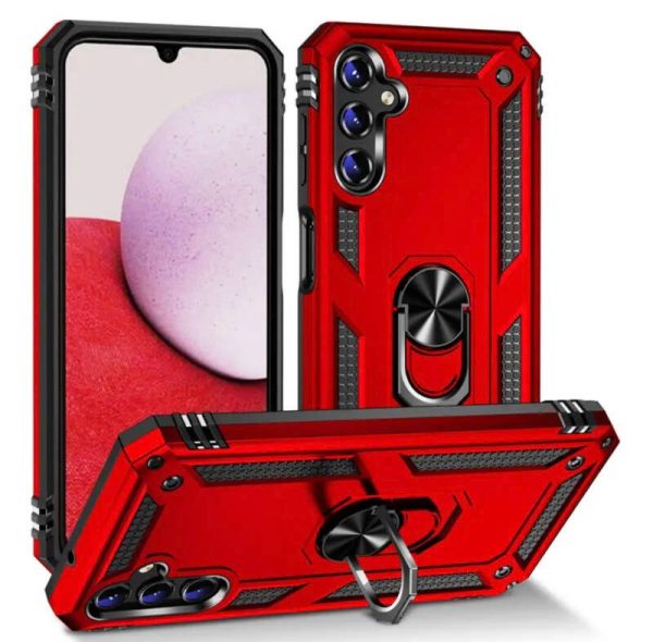 Samsung galaxy S10 - Armor Ring Hardcase - rood