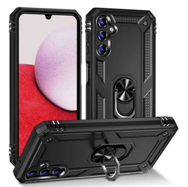 Samsung galaxy S10 - Armor Hardcase Ring - zwart