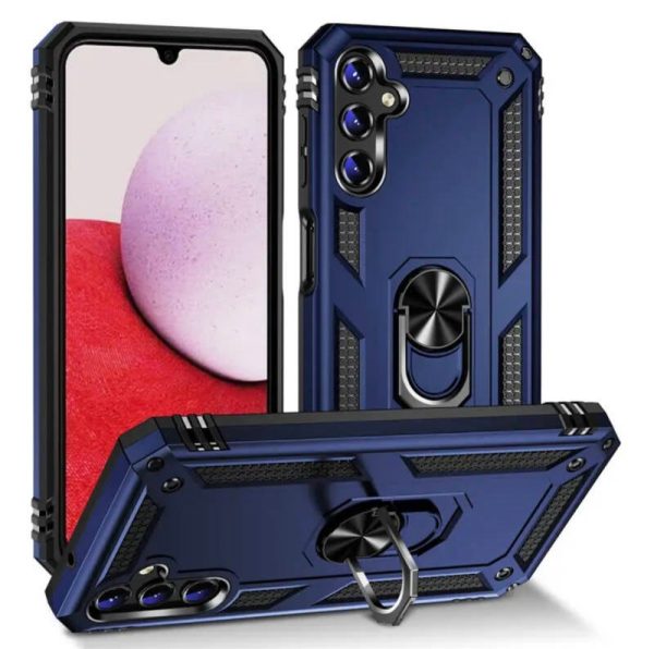 Apple iPhone 12 Pro Max - Armor Hardcase Ring - blauw