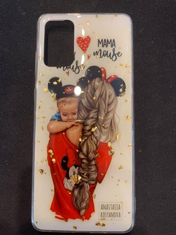 Samsung S20 backcase - TPU - Disney - Mama Mouse # goud # glitter